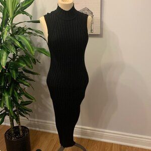 Limited Collection Ribbed Bodycon Mock Turtleneck